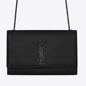 Saint Laurent Kate Medium Black Chain Crossbody